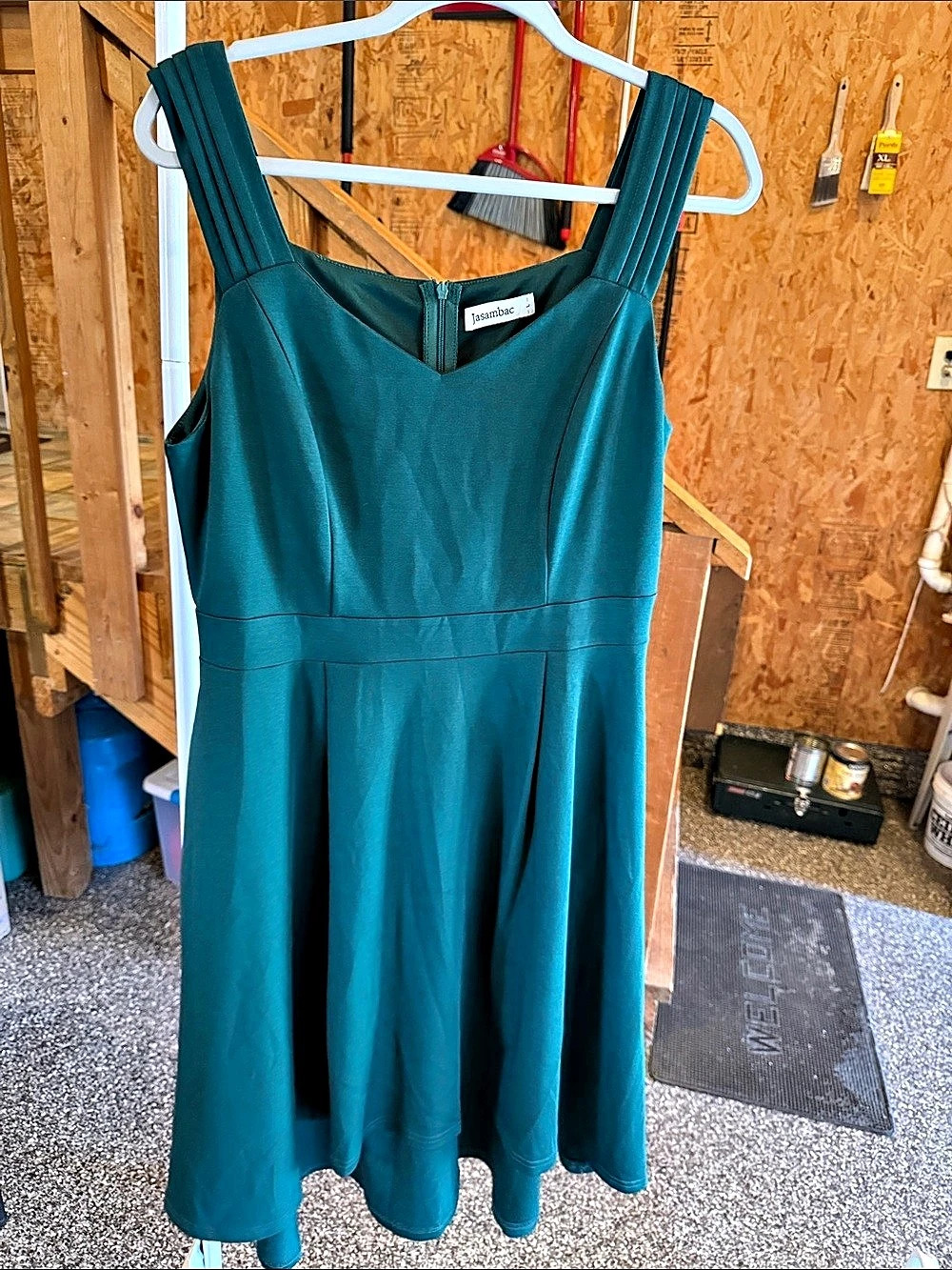 Jasambac Green Midi Dress